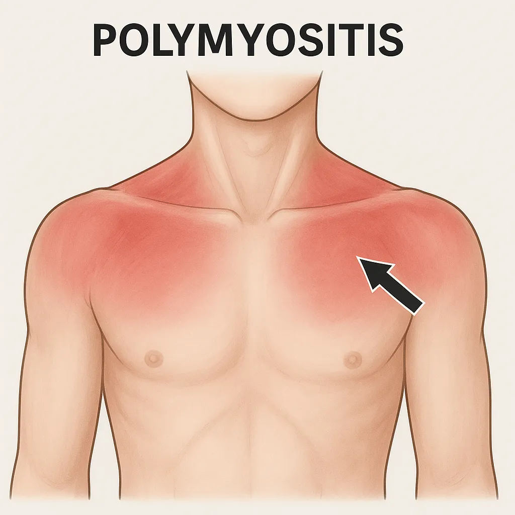 다발근염 이해를 돕기 위한 이미지